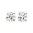 thumbnail image 2 of (0.30 carat) 14K Yellow Gold Round Diamond Stud Earrings in I2 Clarity, 2 of 5