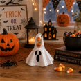 thumbnail image 2 of 7 Inch Ghost Theme Desk Goose Outfits, Mini Desktop Goose Cosplay Dress, Party Desk Goos Outfits,White,7in, 2 of 5