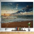 thumbnail image 2 of Design Art - Lever du Soleil et des Vagues Incandescentes dans l'Océan, 2 of 5