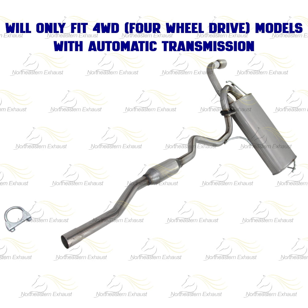 Northeastern Exhaust Resonator & Muffler Fits 2011-2019 Mitsubishi Outlander Sport 2.0L 4WD Automatic - Direct Fit | Stainless Steel System Kit