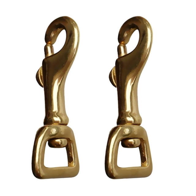 Gancho Giratorio Cola para Correa de Mosquetón con Clips Giratorios Paquete de 2 16x59mm Broche de perno de ojo giratorio