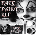 thumbnail image 2 of Pintura Facial y Corporal Halloween en Blanco y Negro, Maquillaje para Disfraces, organizadores de maquillaje., 2 of 7