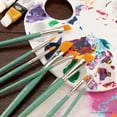 thumbnail image 6 of Royal & Langnickel Assorted Shape Golden Taklon Art Brush Set 8 pieces, 6 of 7