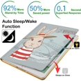 thumbnail image 3 of AmPm pour iPad Mini 6 Gen 2021 8.3 Pouces [ Mini 6e ] Profil Intelligent Auto Sommeil / Réveil avec Angle de Vision Réglable Support Imprimé Couverture Rabattable - Ami Chiot, 3 of 8