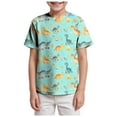 thumbnail image 1 of Nwiuh T-Shirt Garçon Enfants Cool Manches Courtes T-Shirts Graphiques 3D pour Garçon 3-13T (Vert Menthe, 8-9 Ans), 1 of 5