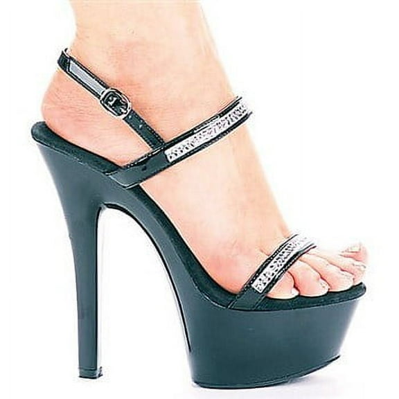 601-DIAMOND, 6" Heel Rhinestone Sandal