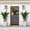 White, variant on Outdoor Planters, Tall Wicker Planter Set of 2 with Self-Watering Technology & Water Level Gauge, Indoor/Outdoor Garden Decor for Home, Office, Balcony