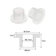 thumbnail image 2 of Uxcell 12 pack Flanged Sleeve Bearings Plastic Bushings 6.1mm Bore x 8mm OD x 7mm Length Nylon Bushings, White, 2 of 5