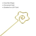 thumbnail image 4 of Uxcell Metal Cocktail Toothpicks Star Shape Drink Pick Cocktail Skewer 9Pack(Gold), 4 of 8