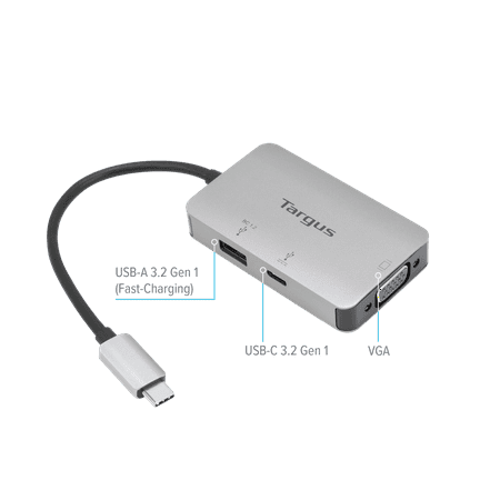 Targus USB-C Multi-Port Single Video VGA Adapter with 100W PD Pass-Thru discontinued - ACA965USZ