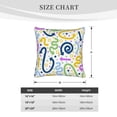 thumbnail image 5 of LNWH Colorful Arrows Throw Pillow Covers, Square Soft Linen Decorative Pillow Cases, 20"x20", 5 of 8