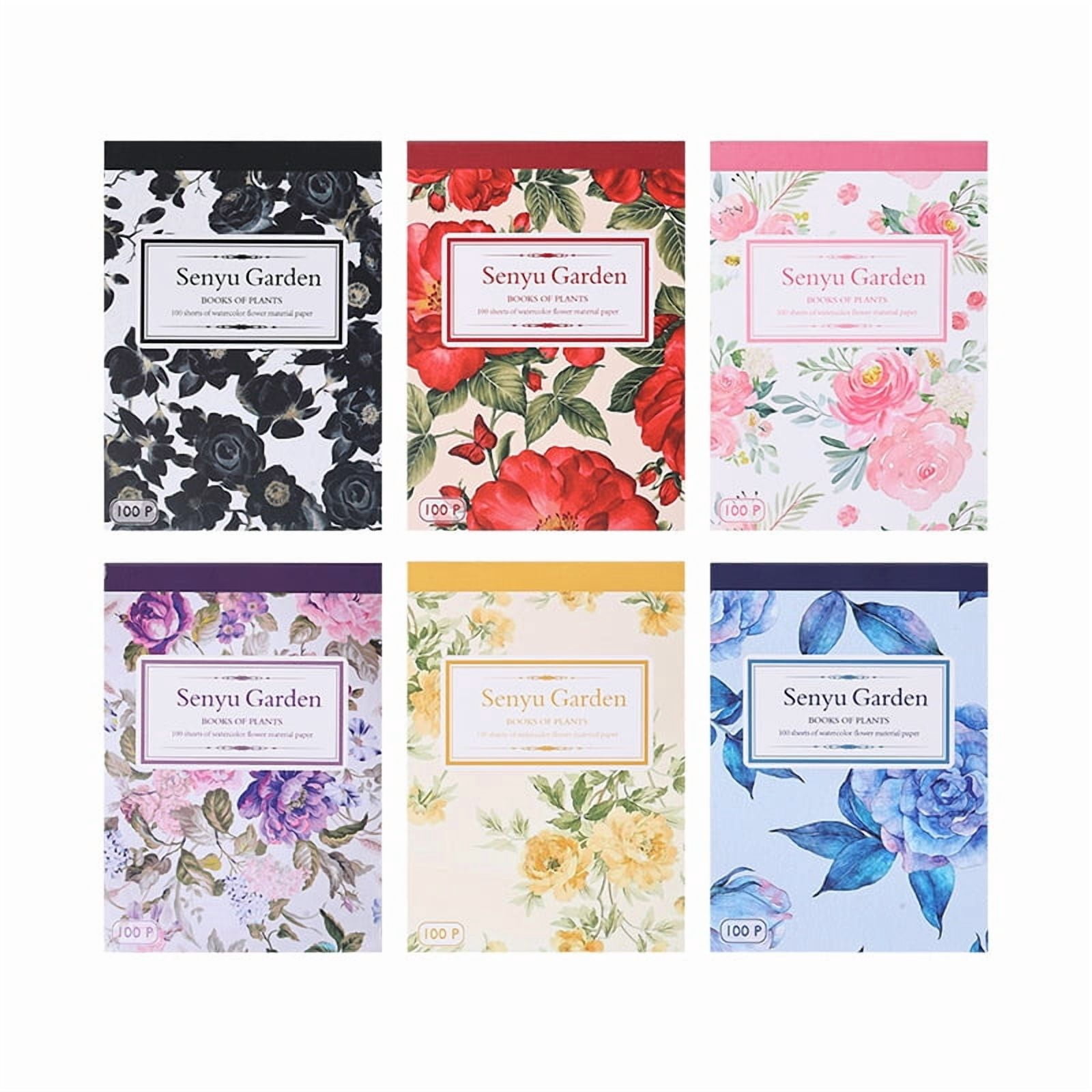 100 Sheets Yuezhen Forest Garden Scrapbook Paper - Creative Vintage Floral Stickers for Kids and Journals
