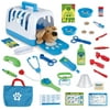 Fun Little Toys Pet Care Play Set-34 Pieces, Vet Clinic and Cage Pretend Play for Kids