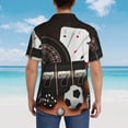 thumbnail image 5 of Cauagu Casino And Sports Print Hawaiian Shirt for Men,Casual Short Sleeve Button Down Shirts Summer Beach Men's Regular-Fit Short-Sleeve Print Shirt -X-Large, 5 of 6