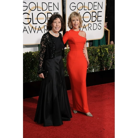 Lily Tomlin Jane Fonda At Arrivals For The 72Nd Annual Golden Globe Awards 2015 - Part 1 The Beverly Hilton Hotel