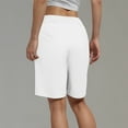 thumbnail image 4 of zbxnLI Women's Athletic Shorts Running Yoga Ladies High Waisted Wide Leg Casual Shorts with Pockets, 4 of 6