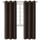thumbnail image 3 of Cortinas opacas K68 marrón de 213 cm de largo con ojales superiores que bloquean la luz, ideales para dormitorio, puerta corrediza y decoración del hogar., 3 of 7