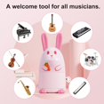 thumbnail image 3 of Easy Control Cute Cartoon Mechanical Metronome for Piano Drum Guitar Violin Ukulele Players with Bell, Pink-Rabbit, 3 of 8