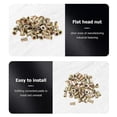 thumbnail image 3 of 50 pcs M10/M12/M8/M5/M6/M4/M4 Flat Head Rivet Nut Furniture Decoration Inst ent, 3 of 5