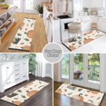 thumbnail image 6 of Yayeee Runner Rug for Bedroom 2'x6' Machine Washable Hallway Non Slip Mat, Beige Fall Leaves, 6 of 8