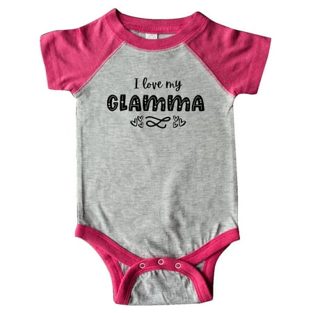 

Inktastic I Love My Glamma- Hearts Gift Baby Boy or Baby Girl Bodysuit