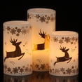 thumbnail image 1 of GenSwin Velas Pilar LED Sin Llama Navideñas 3 Paquetes 7x12cm, 1 of 7