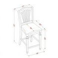 thumbnail image 7 of East West Furniture Yarmouth 3-piece Traditional Wood Dining Set in Mahogany, 7 of 7