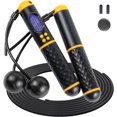 thumbnail image 1 of Cuerda de saltar digital inalámbrica: cuerda ajustable que no se enreda y mango antideslizante con cuerdas de saltar con peso para fitness, cuerdas de saltar para ejercicios para niños y adultos, 1 of 5