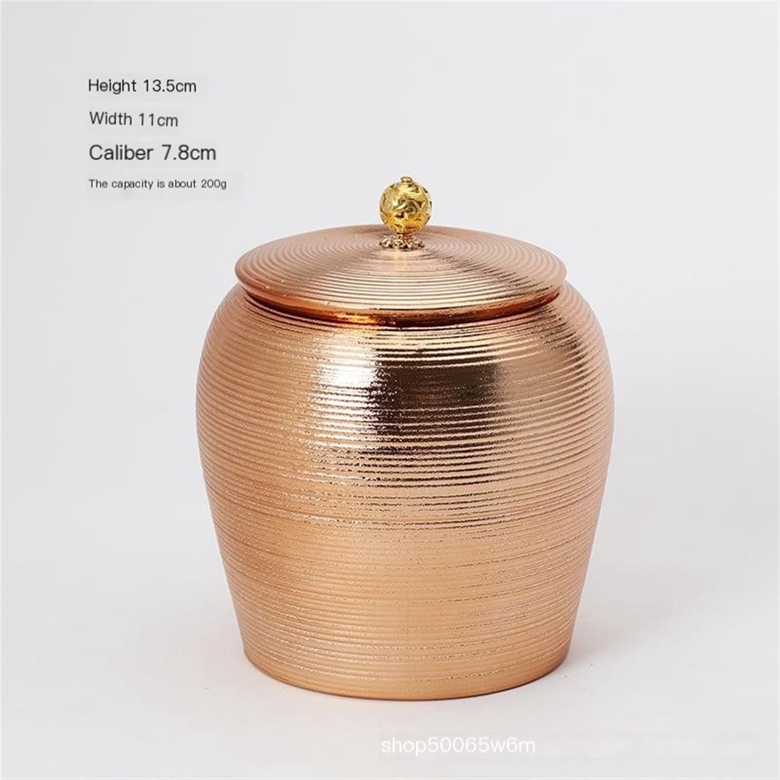 European-style Golden Ceramics Ashes Urn Holder Pet Memorial Funeral Ashes Jar Urn Cremation Keepsake Pal Casket