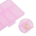 thumbnail image 3 of Ofertas Únicas 1 Pc Estuche para Pastillas 6 Rejillas Caja de Pastillas Transparente Rosa, 3 of 6