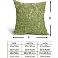 thumbnail image 4 of Lime Green Pillow Covers 16x16 Set of 2 Vintage Floral Botanical Print Spring Flower Plant Pattern Decorative Throw Pillow Cases Outdoor Farmhouse Decor for Home Sofa Couch Bed, 4 of 6