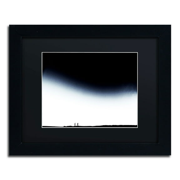 Trademark Fine Art "The Story of Us" Canvas Art by Beata Czyzowska Young, Black Matte, Black Frame