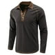 thumbnail image 4 of Blusa y camisa de manga larga con cuello vuelto para hombre, blusa informal de moda con cuello vuelto y manga larga, blusa transpirable, blusa para hombre, 4 of 6