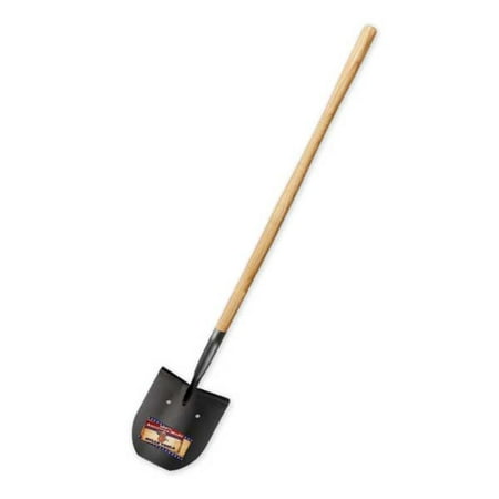 Bully Tools 92703 14-Gauge Rice Shovel with American Ash Handle, 3-Drain
