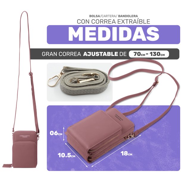 Spldsun Bolso Messenger Mujeres Casual, Bandolera De 3 Capas,Tela Oxford Bolso De Hombro Mujeres, Puede Acomodar Teléfonos Móviles, Llaves, Tarjetas De Crédito (Negro