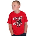 thumbnail image 5 of Funny Spaced Out Astronaut Joke Crewneck T Shirts Boy Girl Teen Brisco Brands XS, 5 of 6