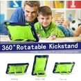 thumbnail image 5 of zukof Case for Amazon Fire Max 11" Tablet, Kids friendly Dual Layer Heavy Duty Hybrid Rugged Shockproof Protective Cover Case with Kickstand and strap for 2023 Fire Max (Navy Blue/Green), 5 of 5