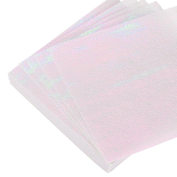 Uxcell 100 hojas de papel de origami brillante de 4x4 pulgadas, papel cuadrado brillante y brillante de 10x10 cm, papel iridiscente para manualidades, decoración de arte, rosa claro