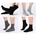 thumbnail image 6 of 5 Pairs Men's Cotton Toe Socks, Assorted Colors Crew Five Finger Athletic Socks, 6 of 8