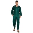 thumbnail image 1 of Inkmeso Pyjama en Coton pour Homme, Tenue de Nuit Unie, Ensemble de Détente Haut et Bas, 1 of 7