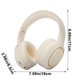 thumbnail image 3 of Auriculares Bluetooth inalámbricos con cable modo doble | Diadema suave plegable | Baja latencia | Batería de larga duración | Auriculares deportivos para juegos | Controladores de 40 mm | Carga USB, 3 of 7