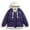 Purple, variant on Xzbqbs Puffer Jacket Men with Hood Fake Two Pieces Full Zip Up Winter Coat Warm Thickened Insulated Quilted Ski Outwear Down Jackets