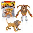 thumbnail image 1 of Forest & Twelfth Jungle Animal Toys Small - Figura de acción transformadora - Cambia de un juguete animal detallado a un juguete robot único en segundos - Gran regalo para niñas y niños (león de 4 pul, 1 of 5