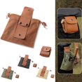 thumbnail image 4 of Splihome Sac de Cueillette en Toile Bushcraft Ceinture Pliable pour Randonnée Cueillette Camping Marron, 4 of 8