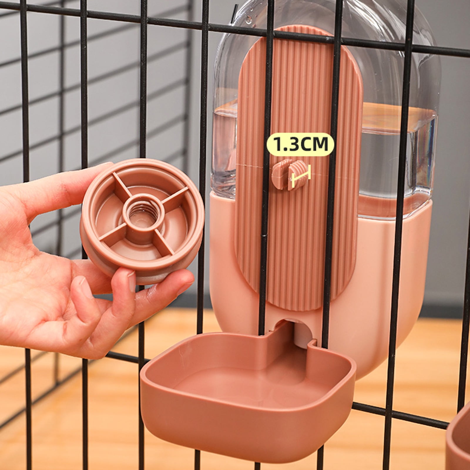 Pet Feeder and Waterer Self-Dispensing Feed Automatic Feeders 29oz 27oz Water Dogs Cats Bowl