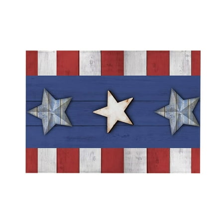 

Flash Sale Yiteos Fourth of July Independant Day Blue Red Placemat the Festive Atmosphere Decorated with Flax Table Mat Placemat Clearance Independence Day Placemat 1X Placemat Kitchen Mat