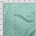 thumbnail image 2 of oneOone Cotton Cambric Fabric Bird & Palm Tree Printed Fabric 1 Yard 56 Inch Wide, 2 of 4