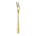 thumbnail image 2 of Small Forks Appetizer Forks, Stainless Steel Forks, Gold Finish, Hammered Handle, 5.5 In, Fresh Fruit, Party Snacks, Dinner Table Settings, 10 Pc, 2 of 6