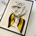 thumbnail image 1 of Pañuelo para la cabeza de satén mediano para mujer, pañuelo para la cabeza con sensación de seda, pañuelo para el pelo de satén a la moda, bufandas cuadradas para regalos de mujer(Amarillo)(, 1 of 4