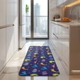 thumbnail image 4 of DarkBlue Dinosaurs with Shapes Pattern Kitchen Rug Mat,Kitchen Runner Rugs Non Skid Washable,Decorative Kitchen Floor Mats for Kitchen,Sink,Laundry,17"x47.2", 4 of 7